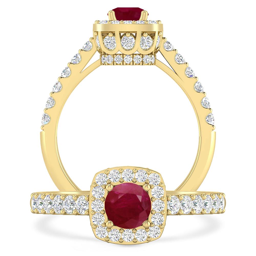 Yellow Gold - Ruby