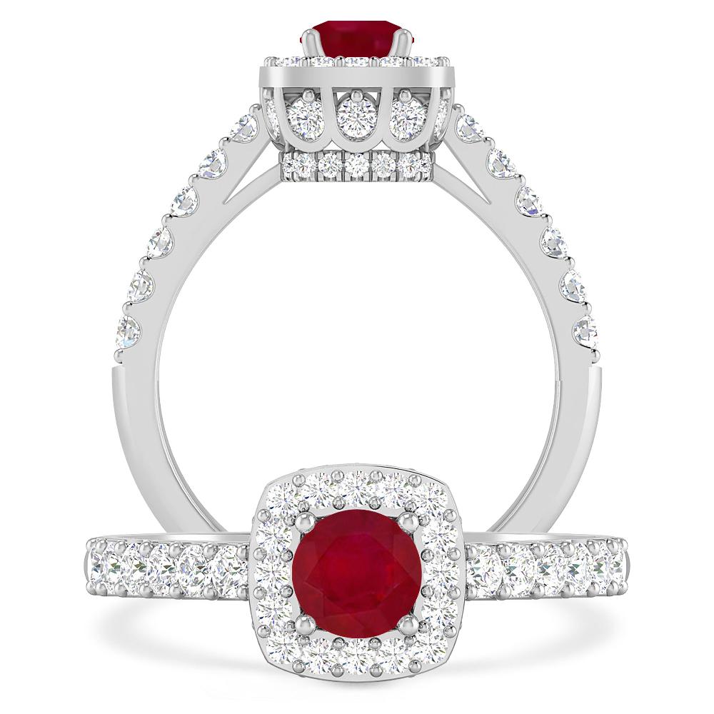 White Gold - Ruby