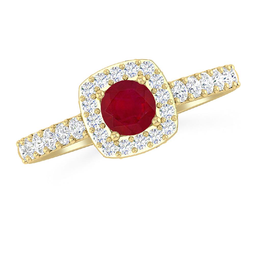 Yellow Gold - Ruby