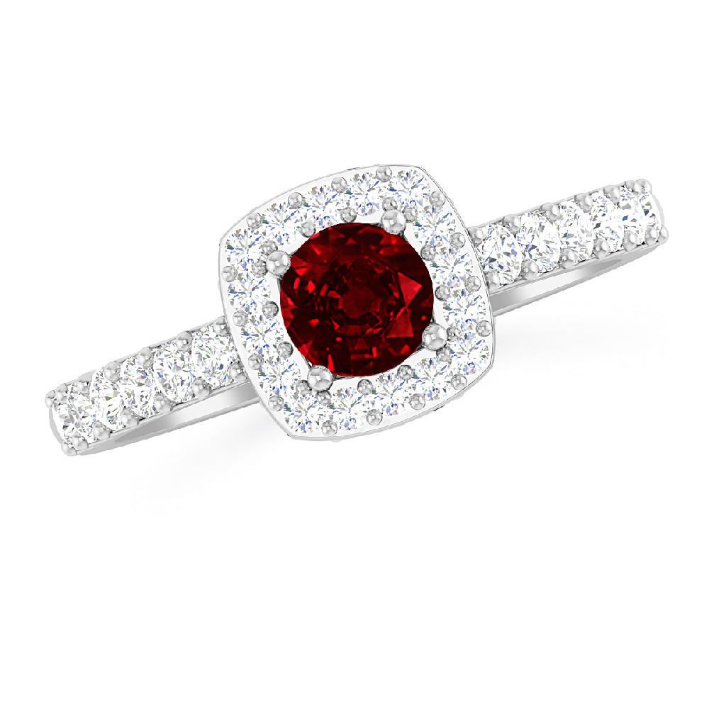 White Gold - Ruby