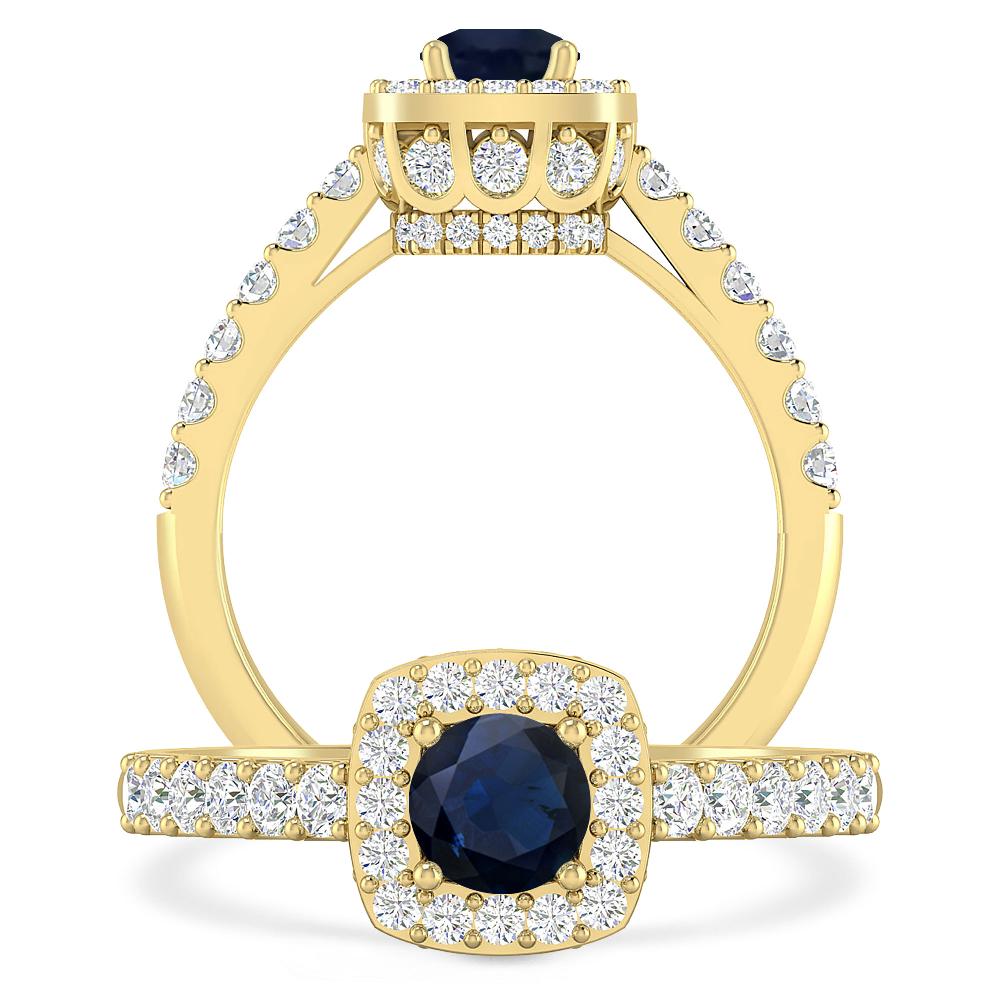 Yellow Gold - Sapphire