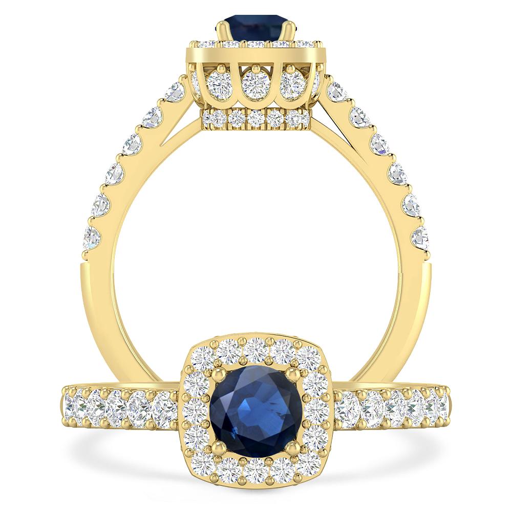 Yellow Gold - Sapphire