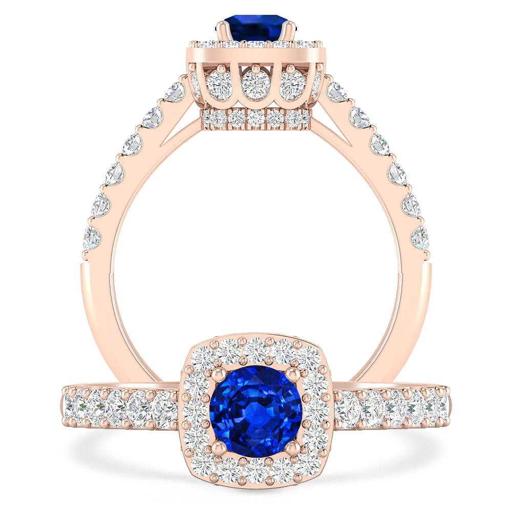 Rose Gold - Sapphire