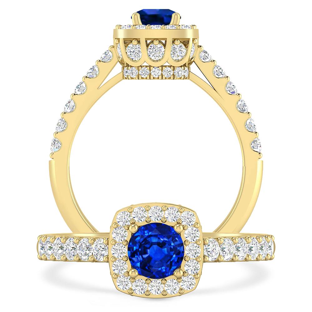 Yellow Gold - Sapphire