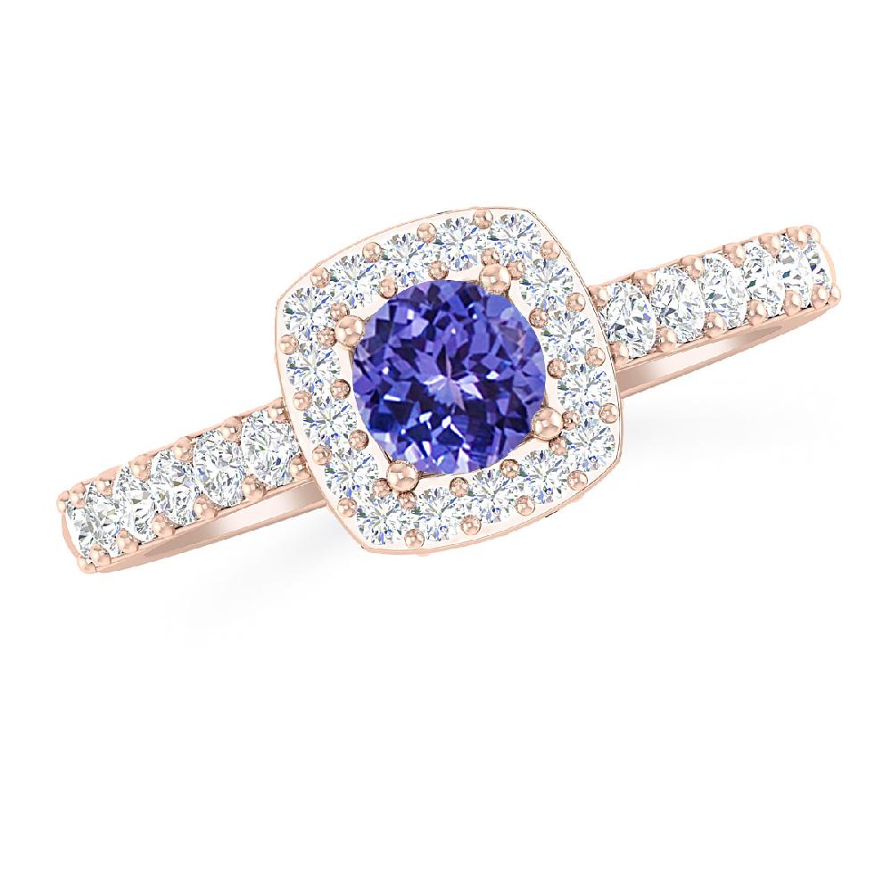 Rose Gold - Tanzanite