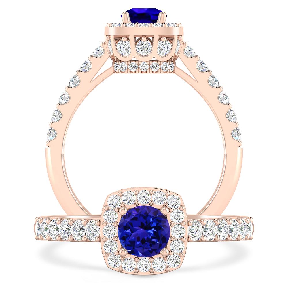 Rose Gold - Tanzanite