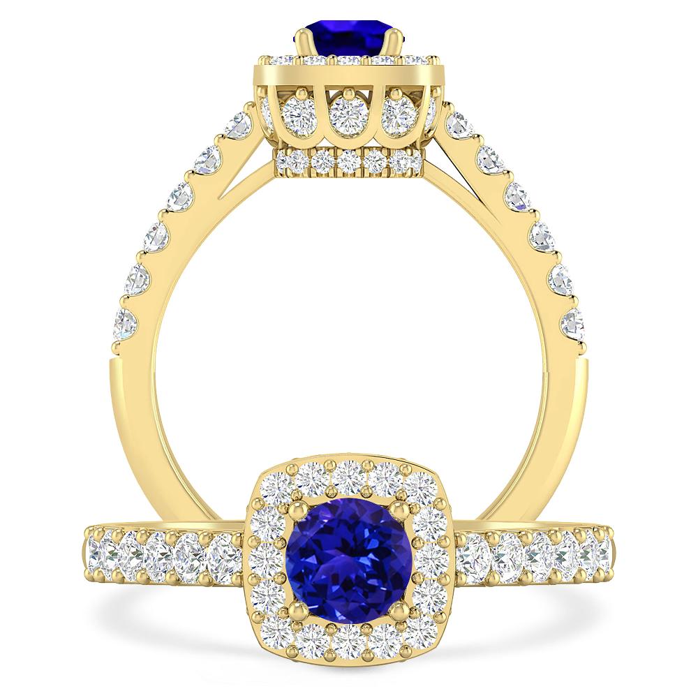 Yellow Gold - Tanzanite