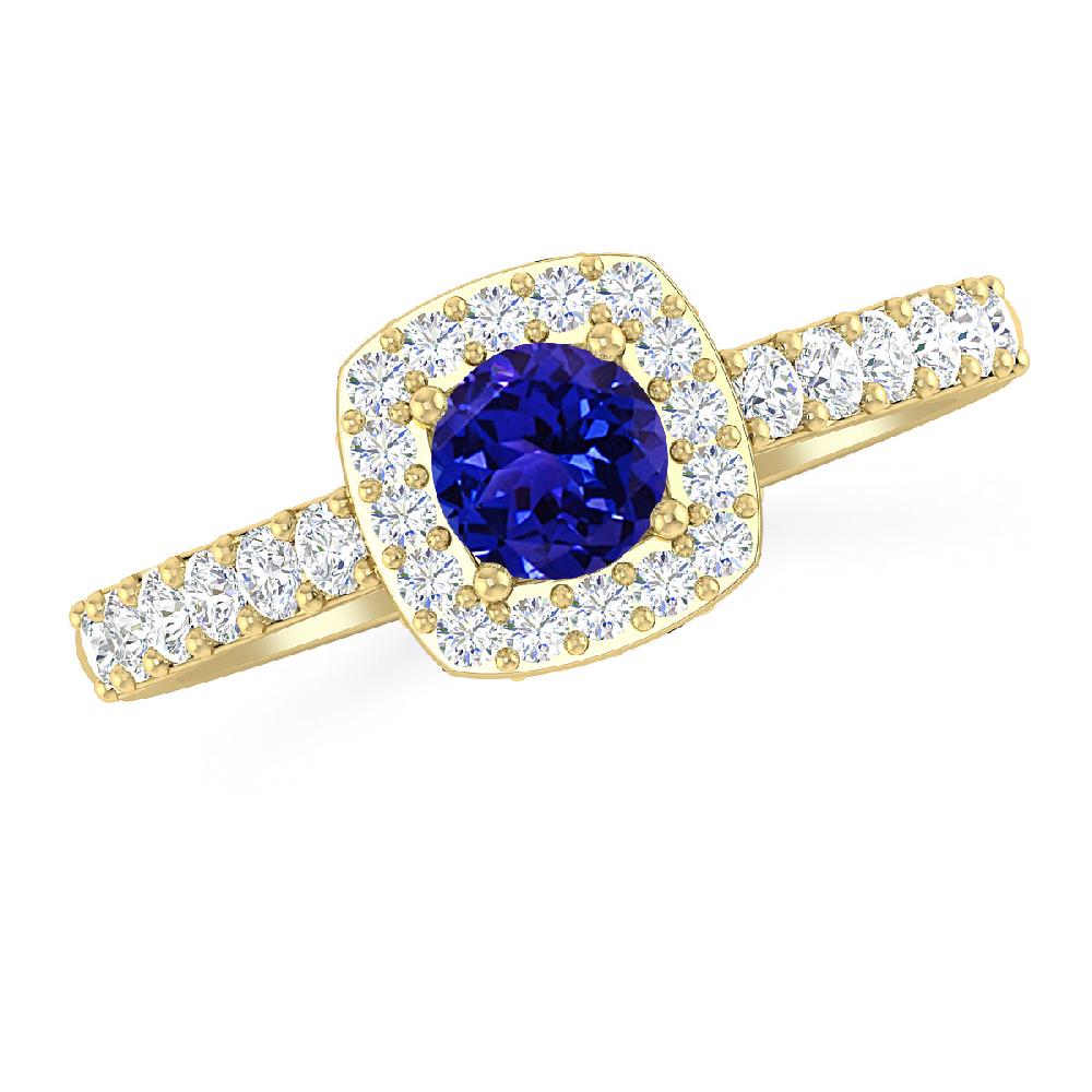 Yellow Gold - Tanzanite