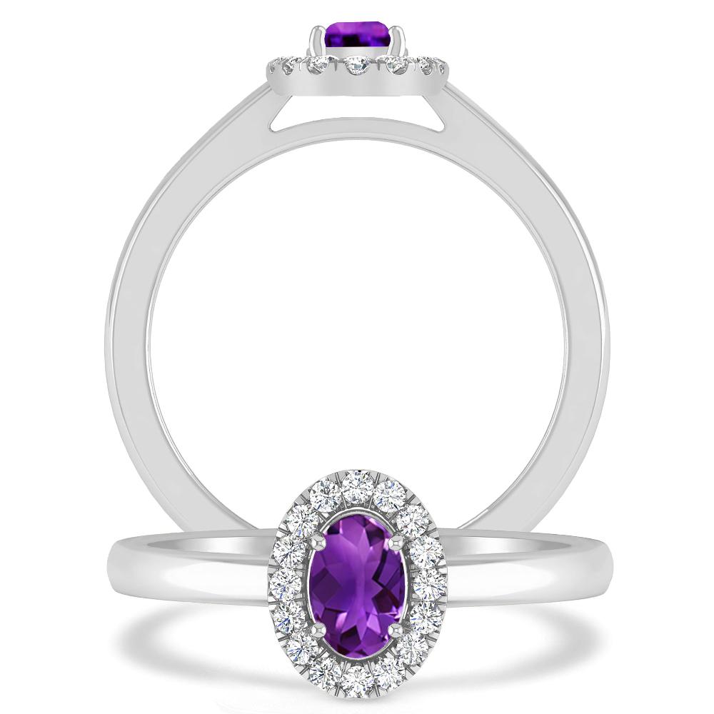 White Gold - Amethyst