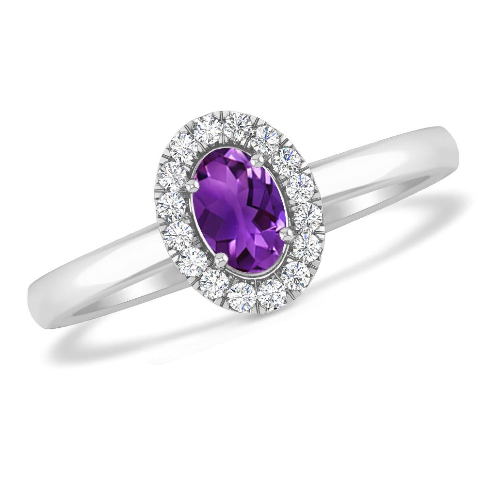 White Gold - Amethyst