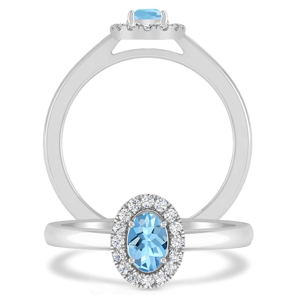 White Gold - Aquamarine