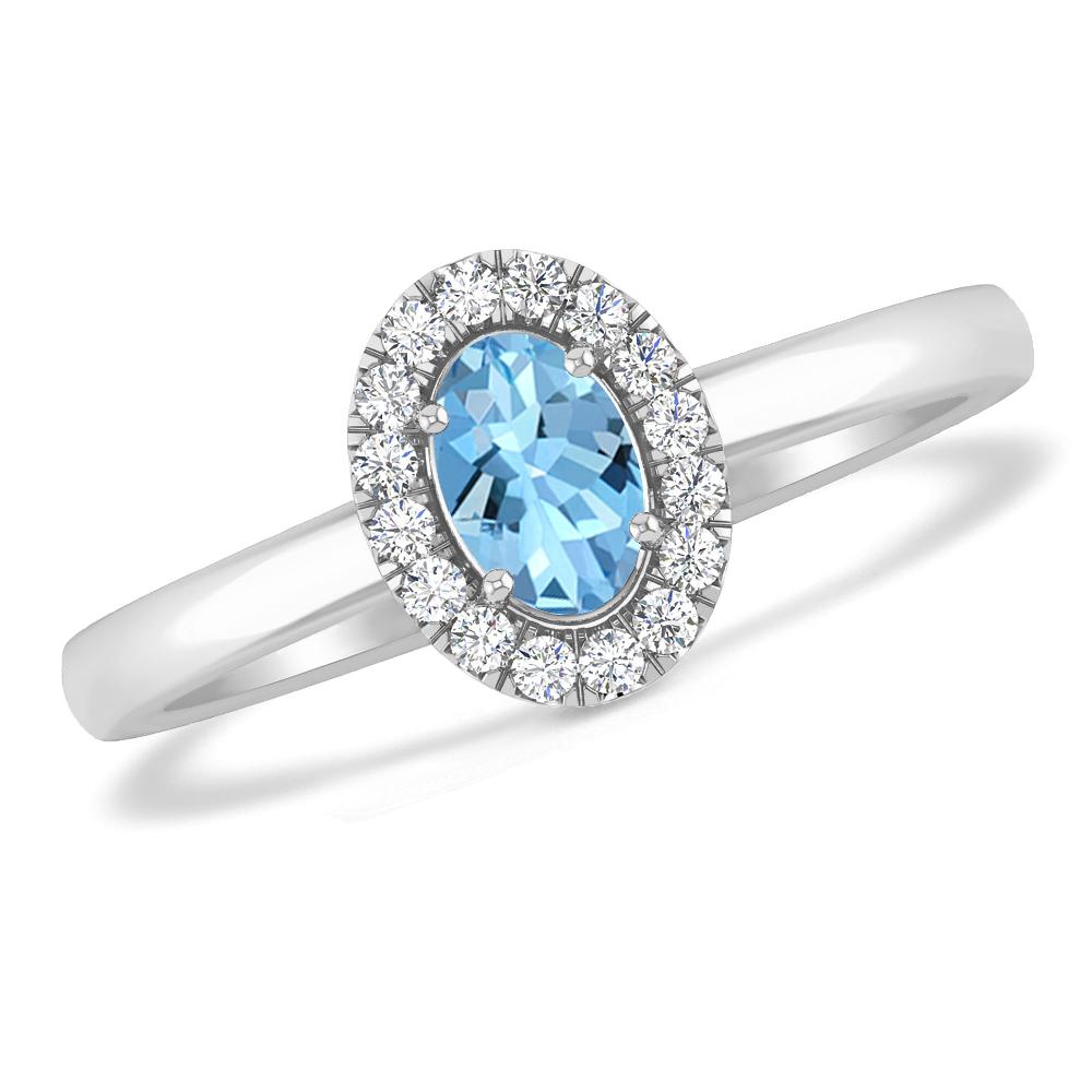 White Gold - Aquamarine