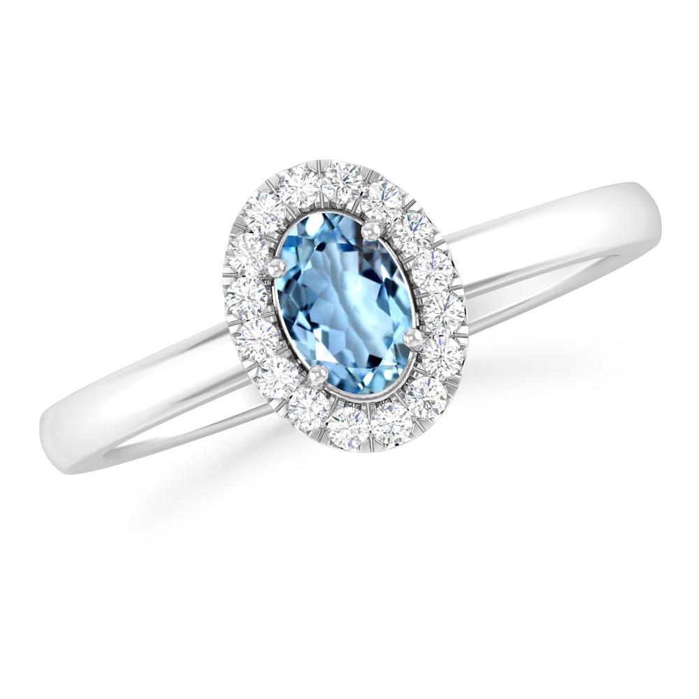 White Gold - Aquamarine