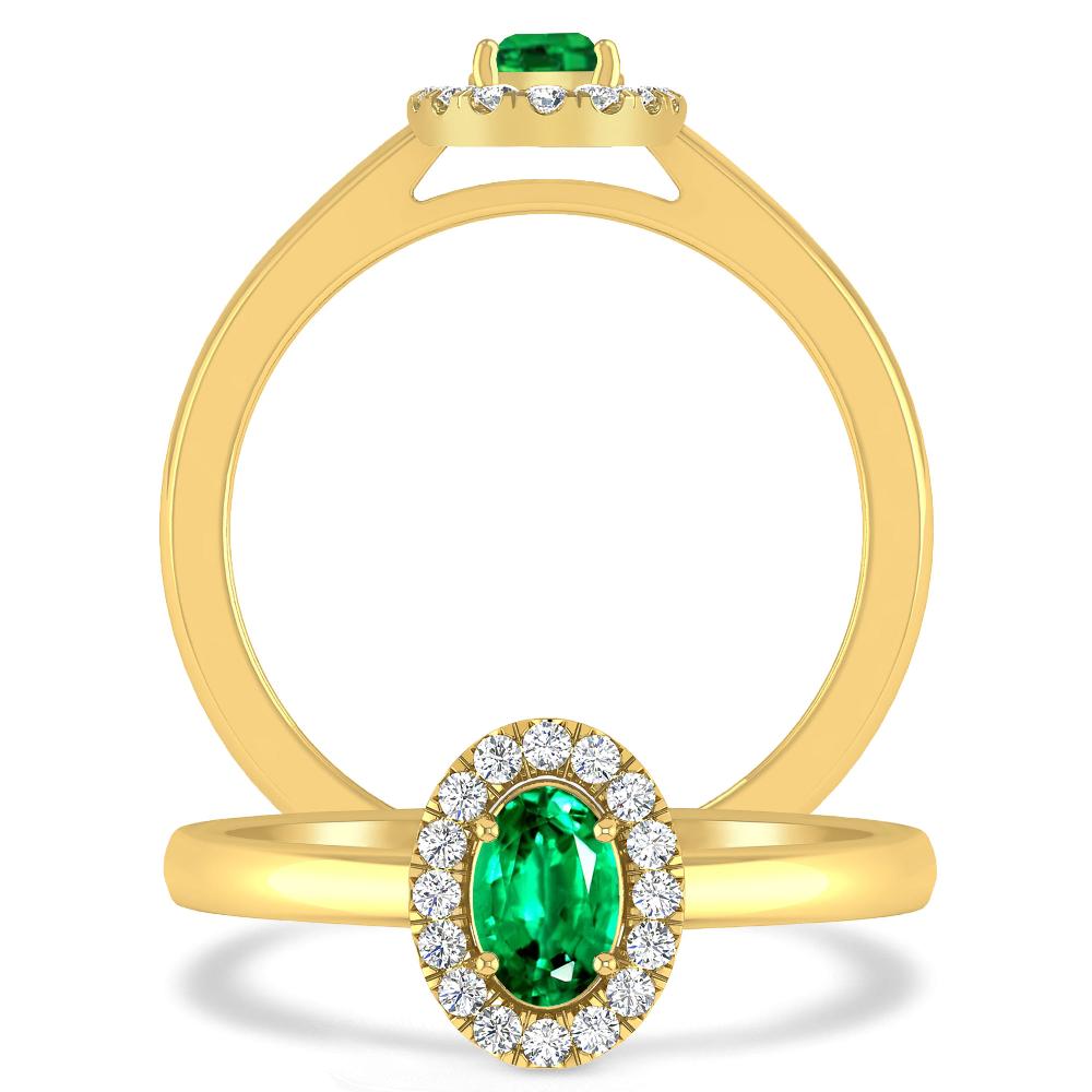 Yellow Gold - Emerald