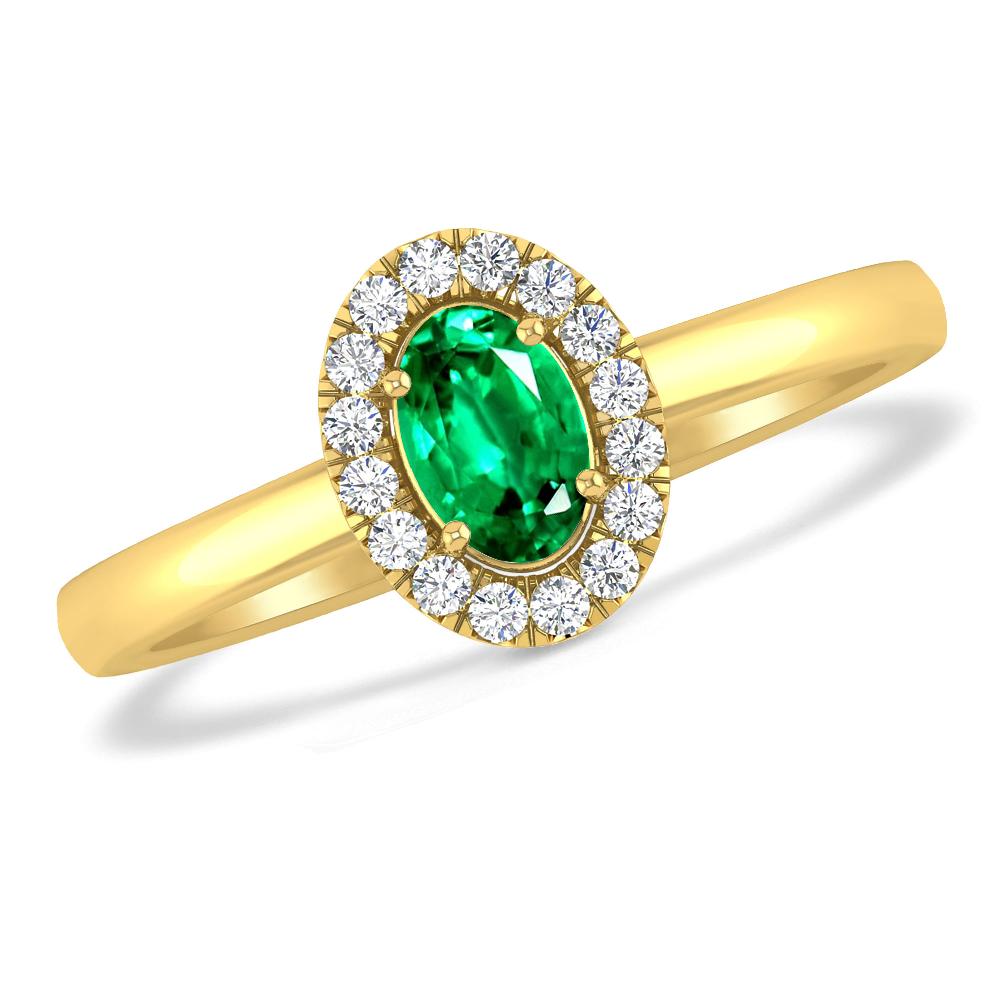 Yellow Gold - Emerald