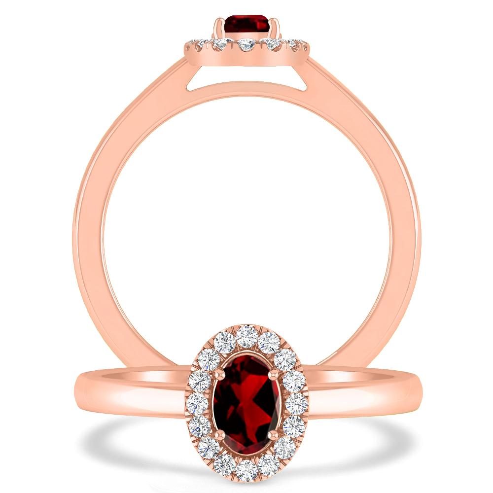 Rose Gold - Garnet