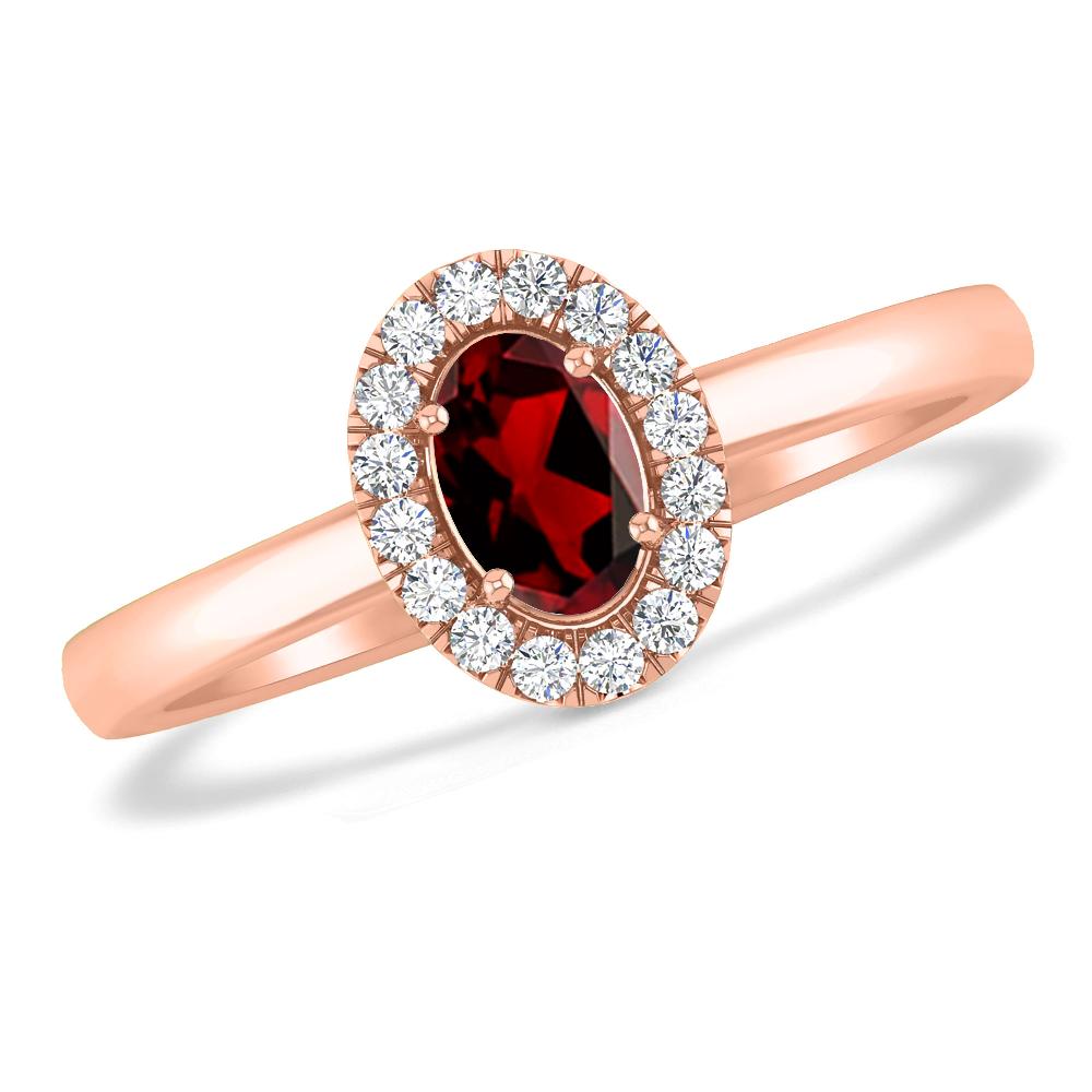 Rose Gold - Garnet