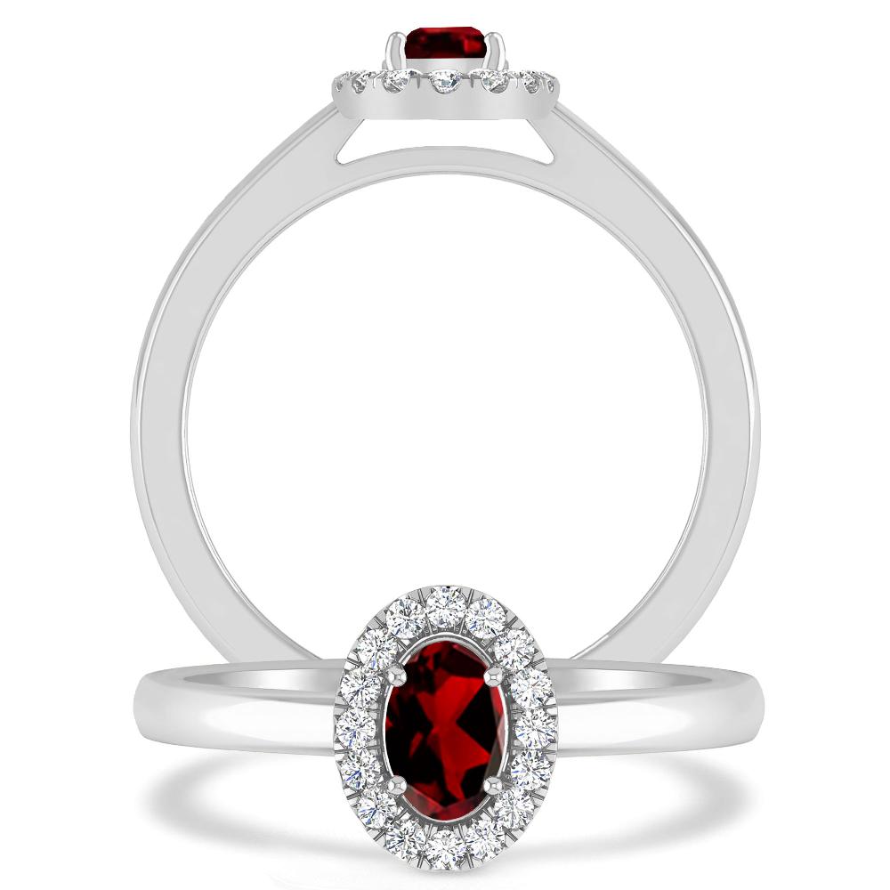 White Gold - Garnet