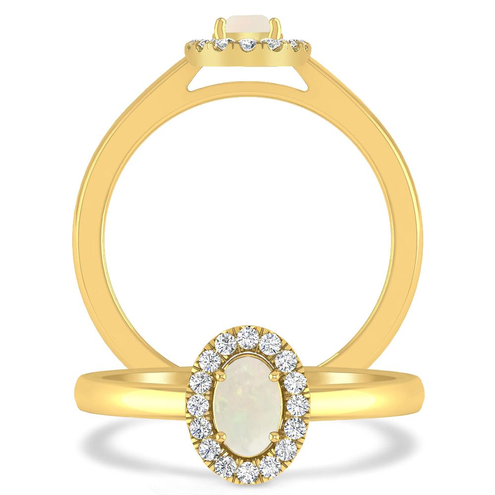 Yellow Gold - Opal