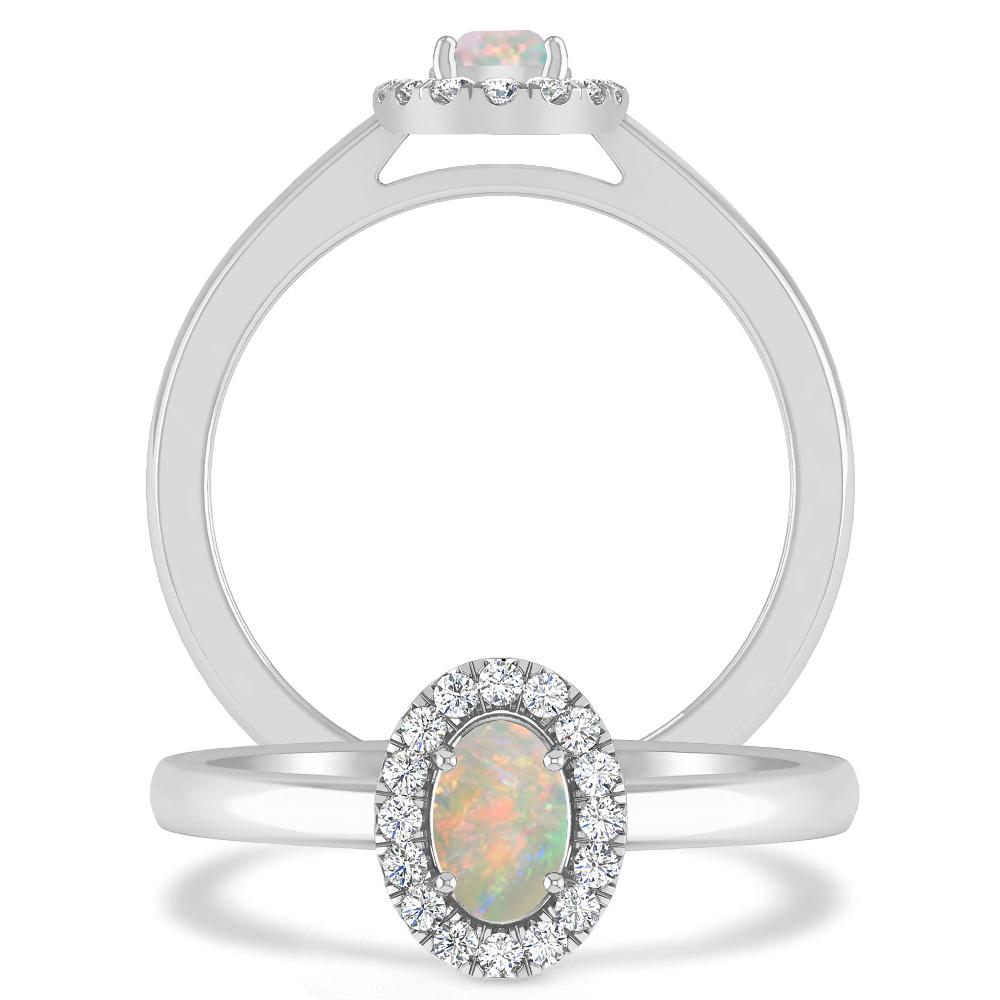 White Gold - Opal