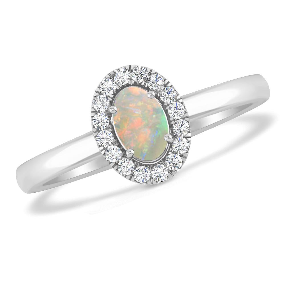 White Gold - Opal