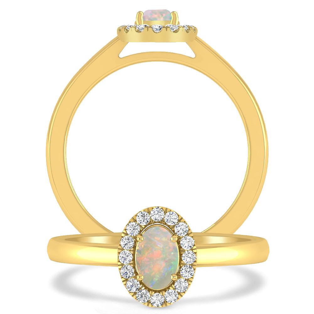 Yellow Gold - Opal