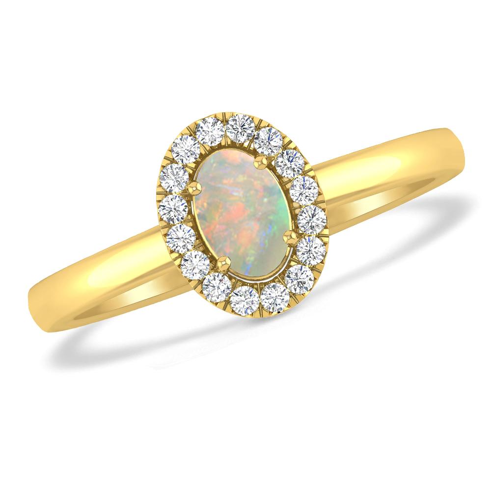 Yellow Gold - Opal