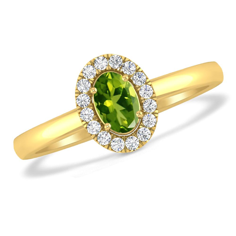 Yellow Gold - Peridot