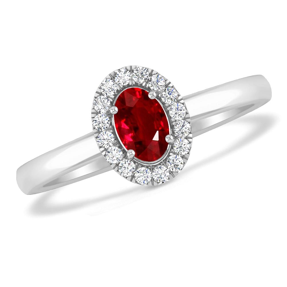 White Gold - Ruby