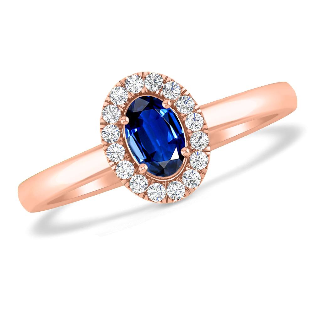 Rose Gold - Sapphire