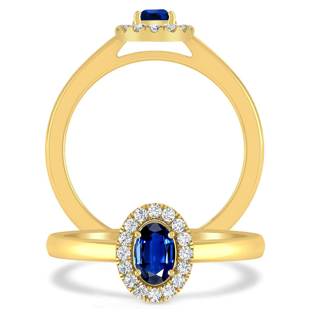 Yellow Gold - Sapphire