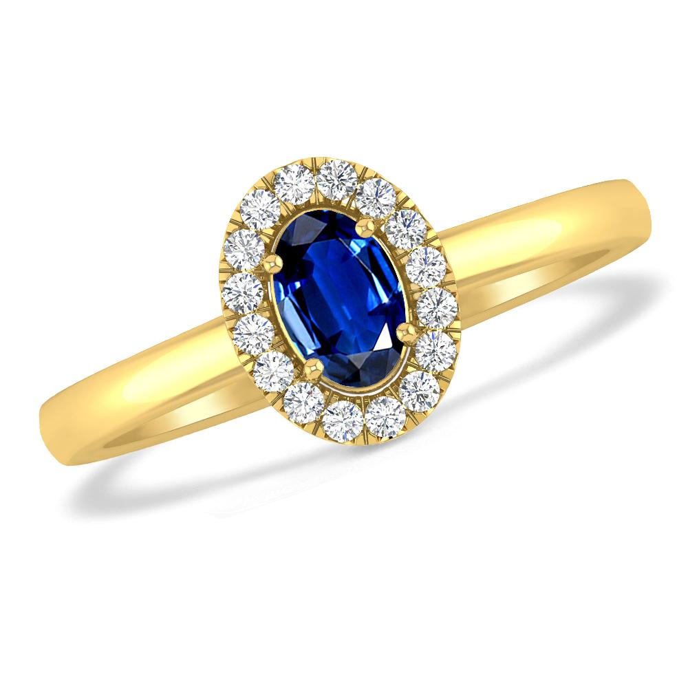 Yellow Gold - Sapphire