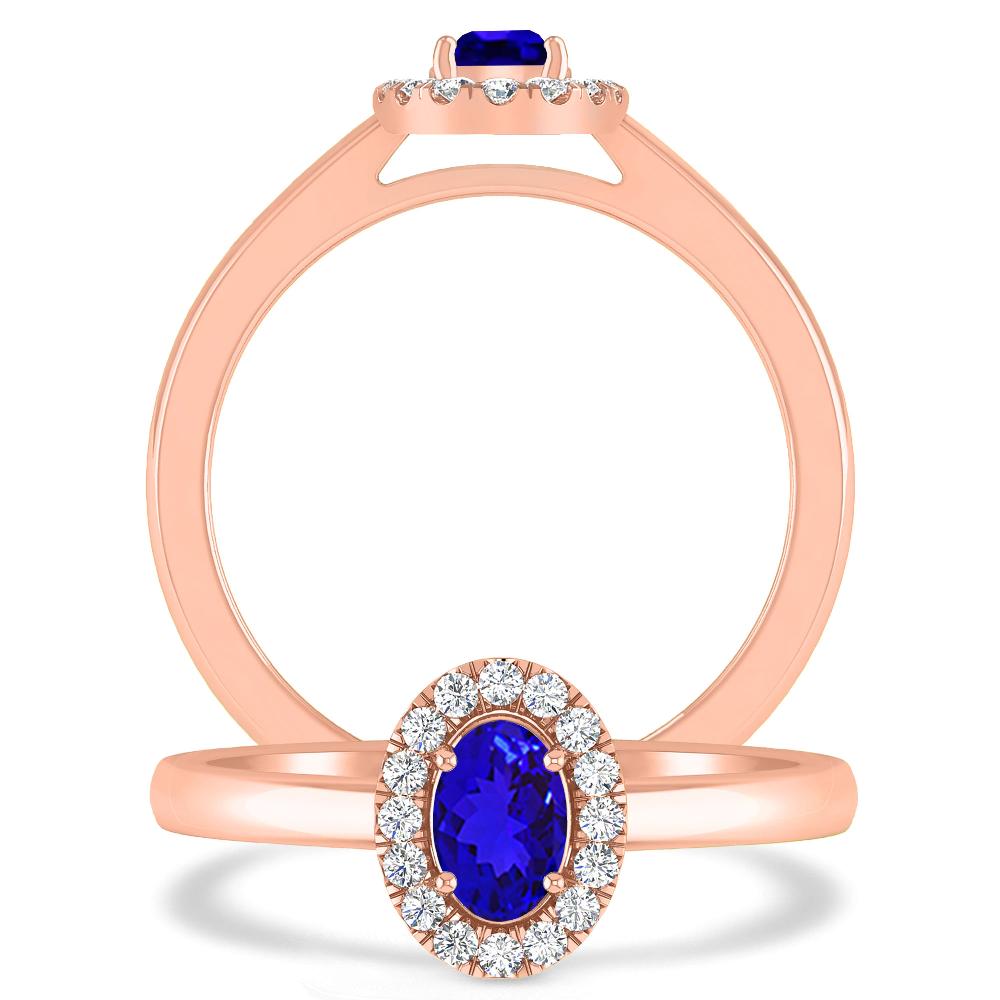 Rose Gold - Tanzanite