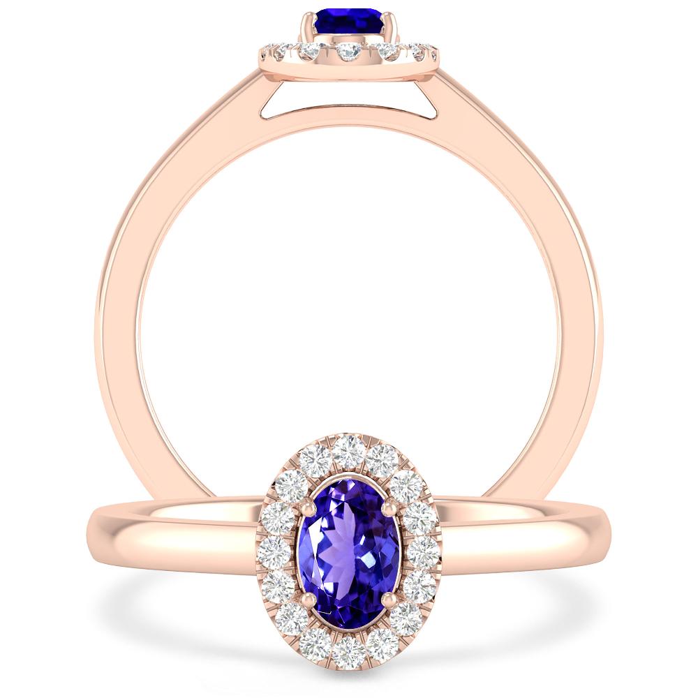 Rose Gold - Tanzanite