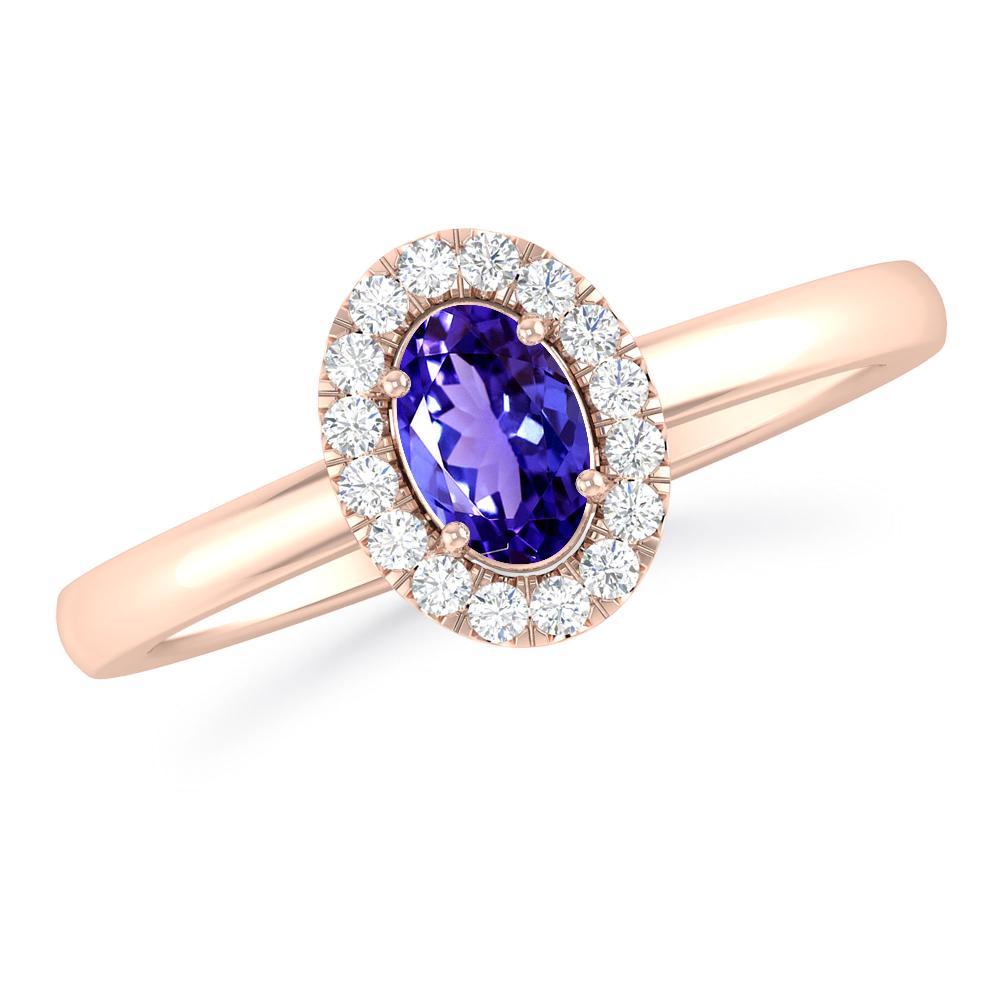 Rose Gold - Tanzanite