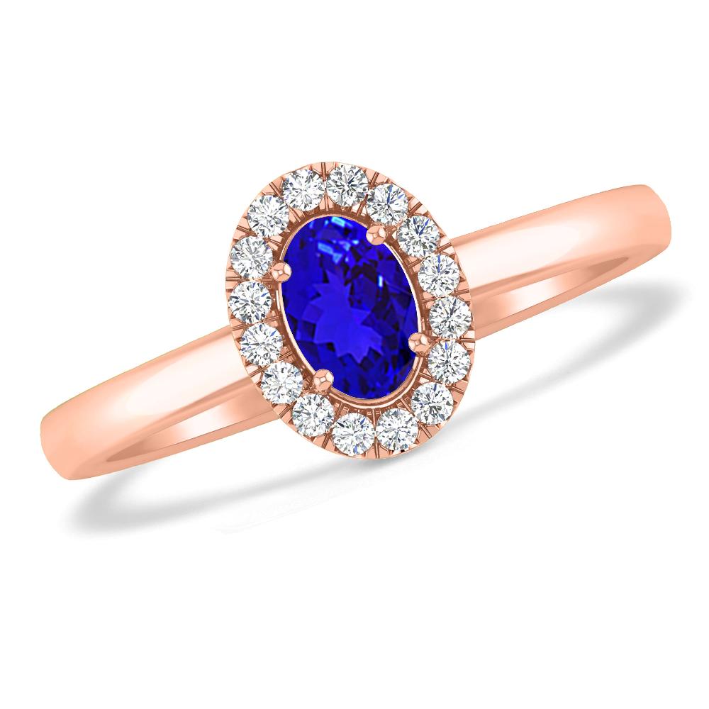 Rose Gold - Tanzanite