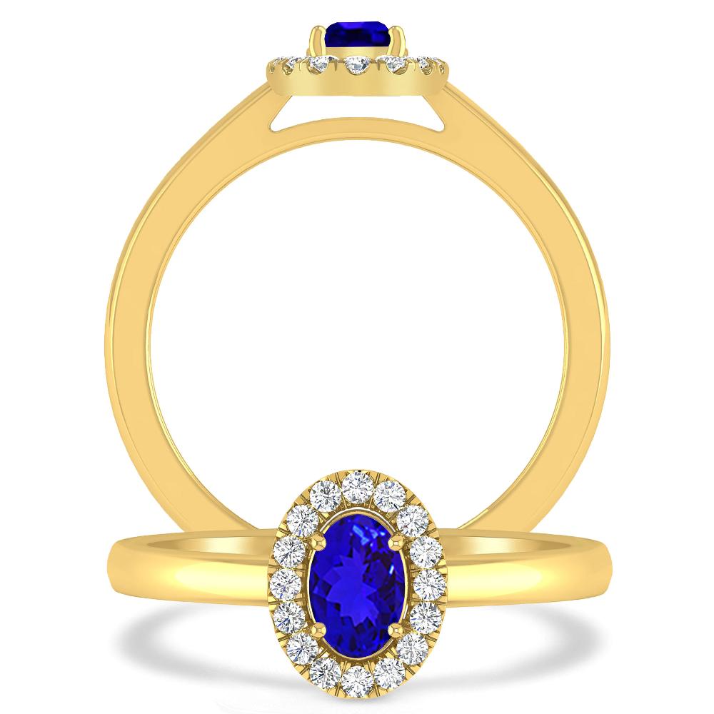 Yellow Gold - Tanzanite