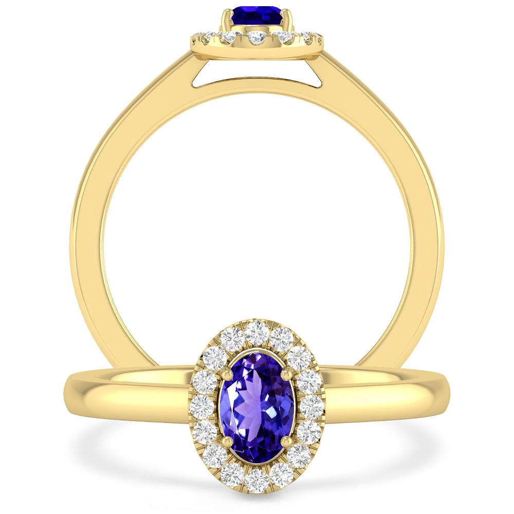 Yellow Gold - Tanzanite