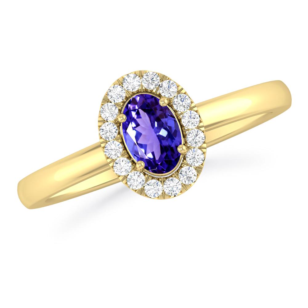 Yellow Gold - Tanzanite