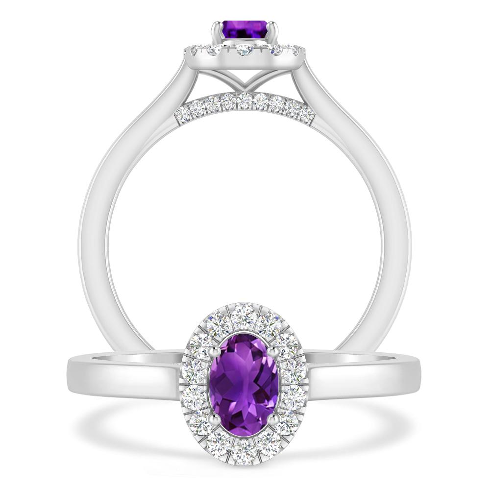 White Gold - Amethyst