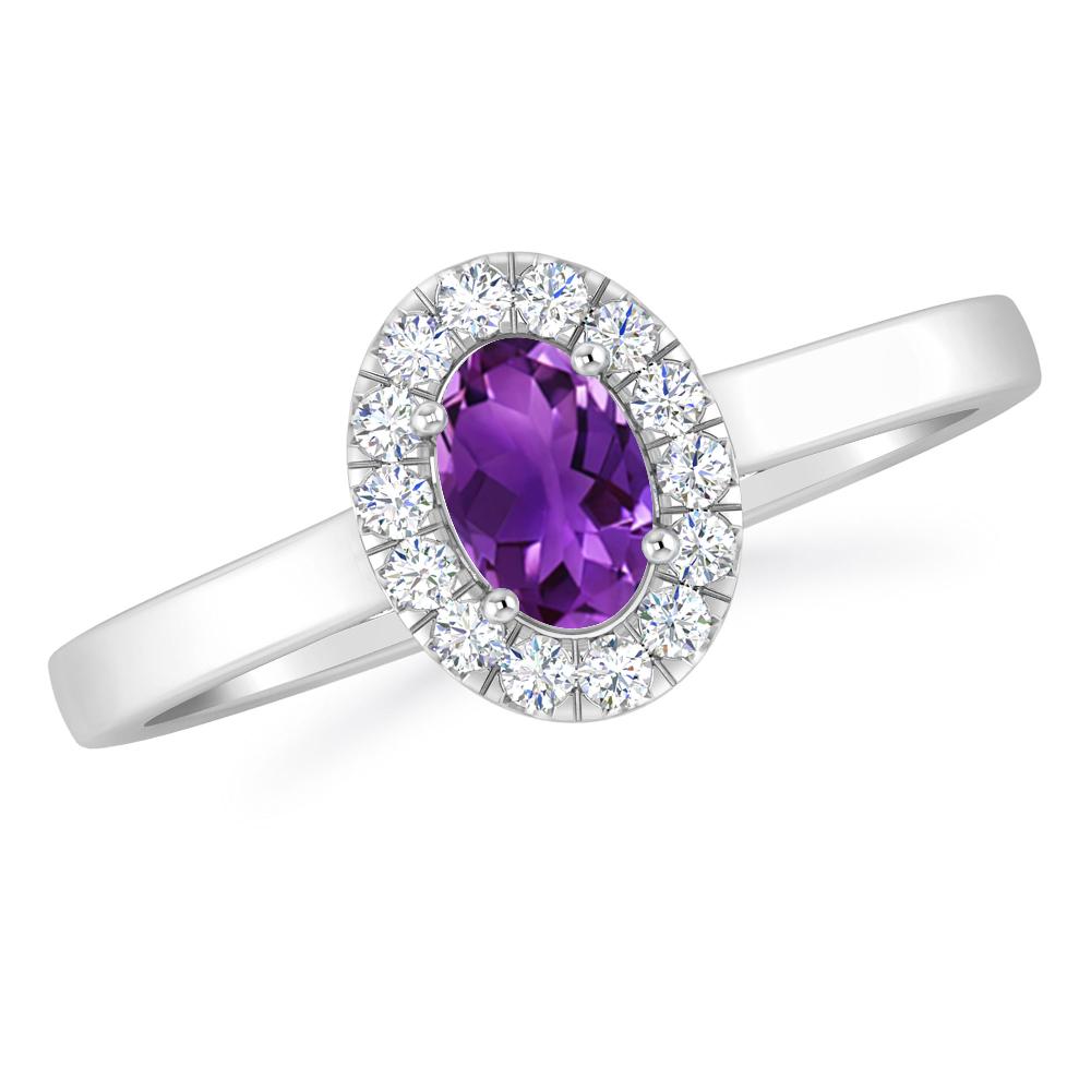 White Gold - Amethyst