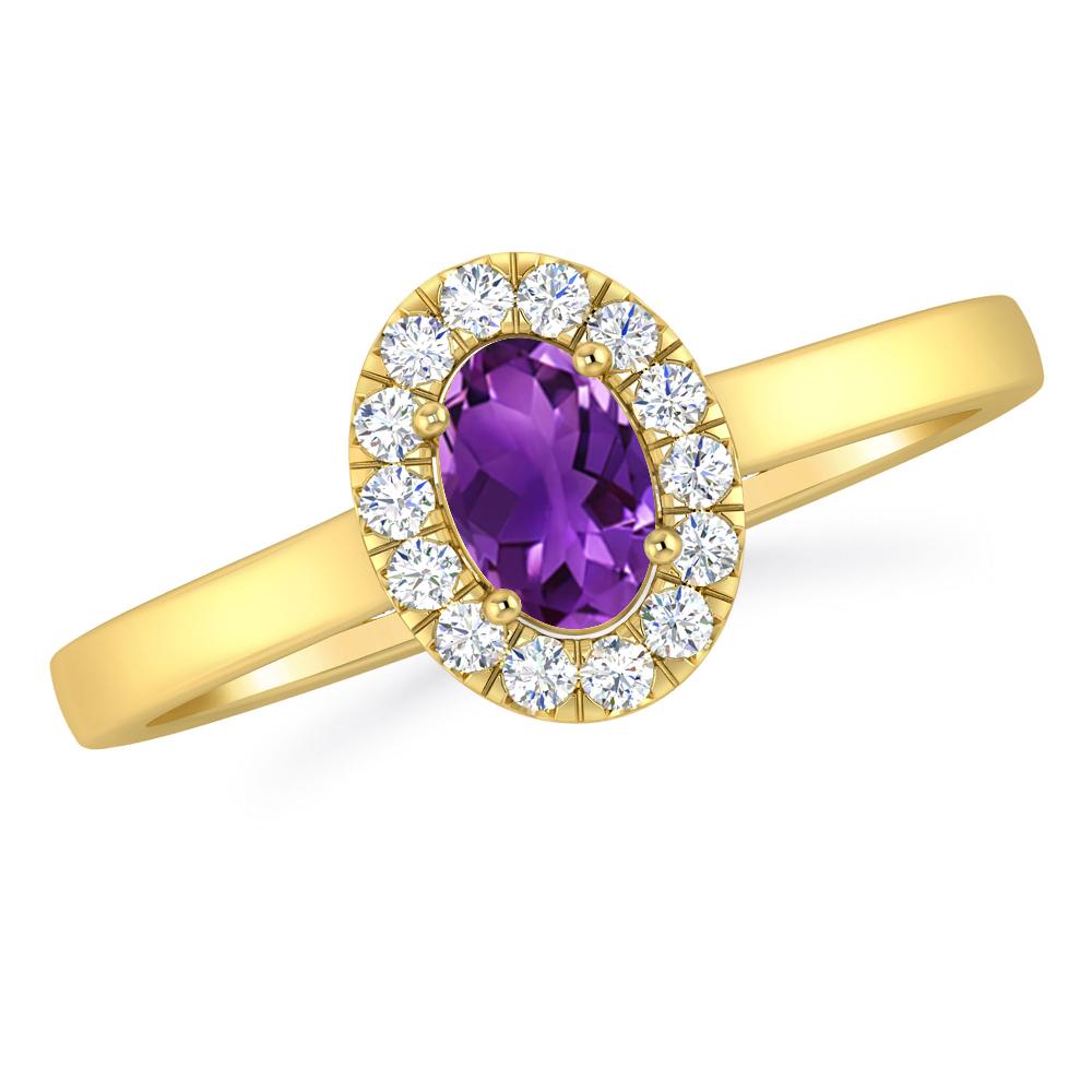 Yellow Gold - Amethyst