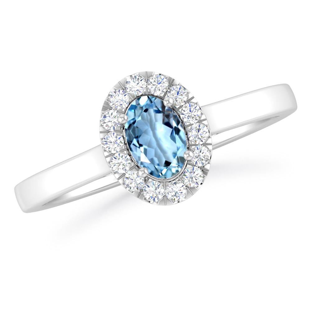 White Gold - Aquamarine