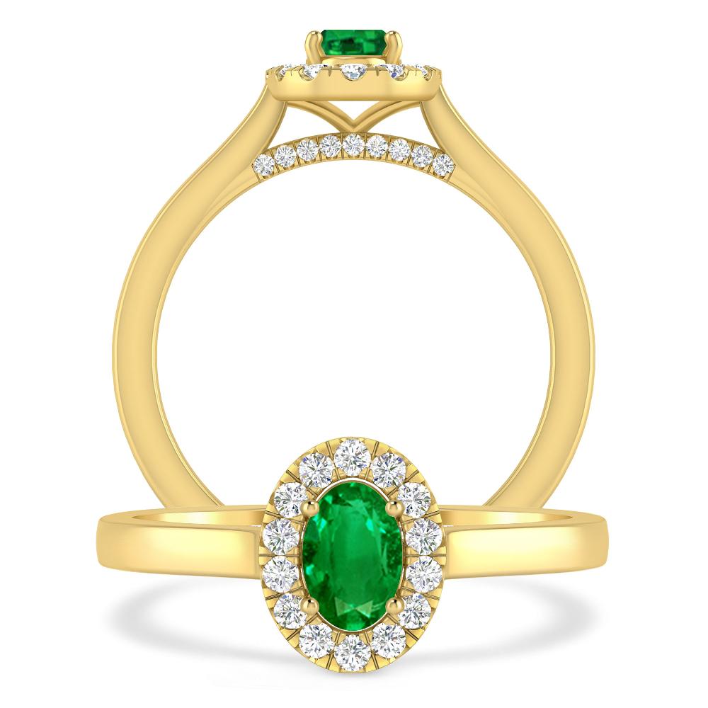 Yellow Gold - Emerald