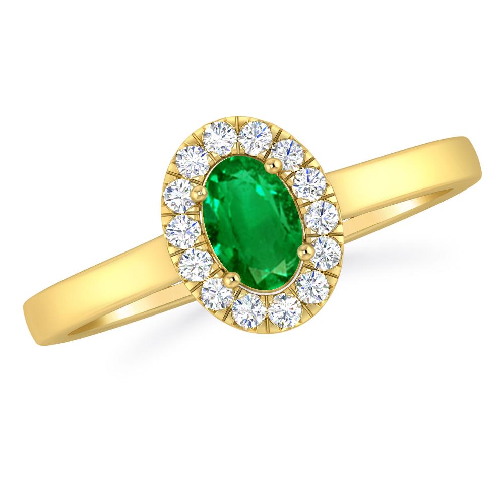 Yellow Gold - Emerald