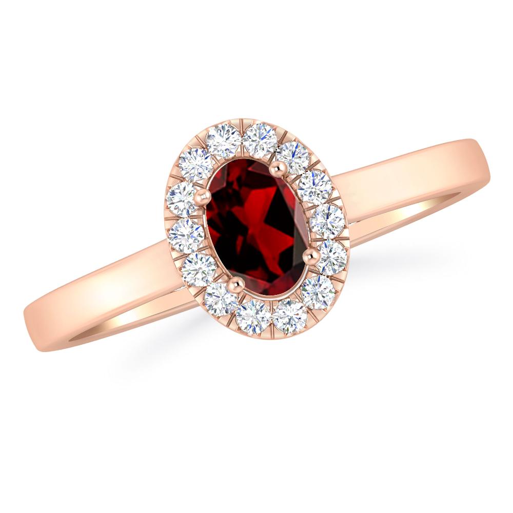 Rose Gold - Garnet