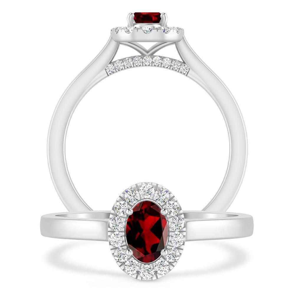 White Gold - Garnet