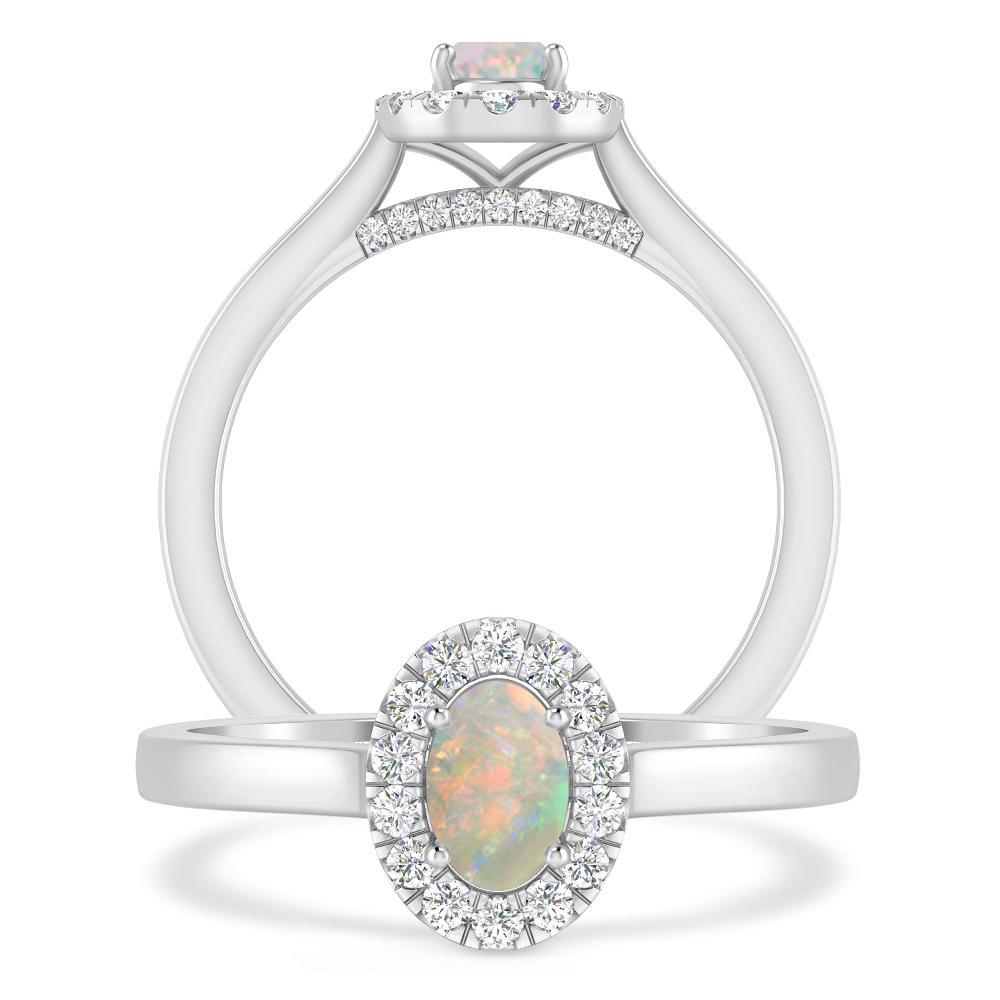 White Gold - Opal