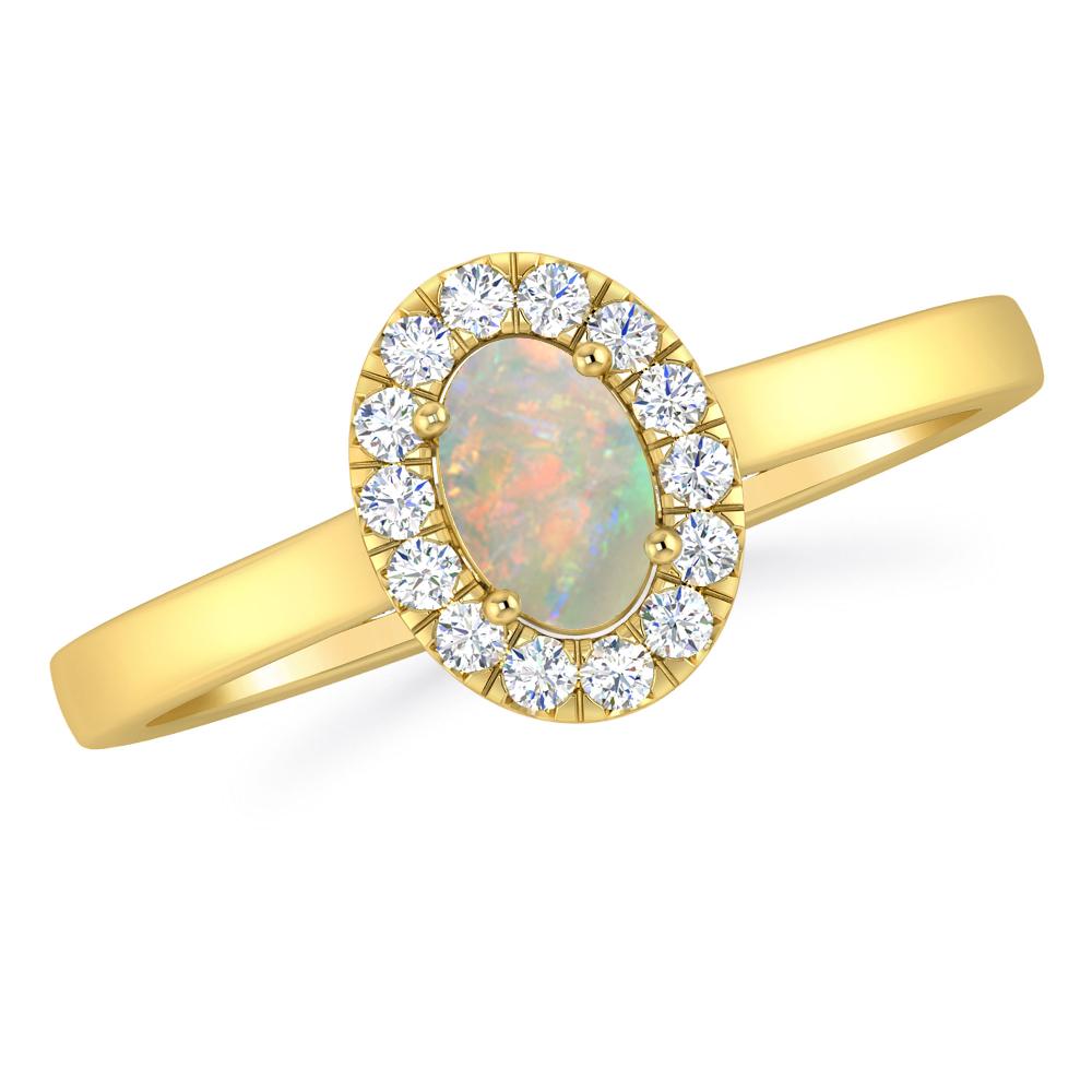 Yellow Gold - Opal