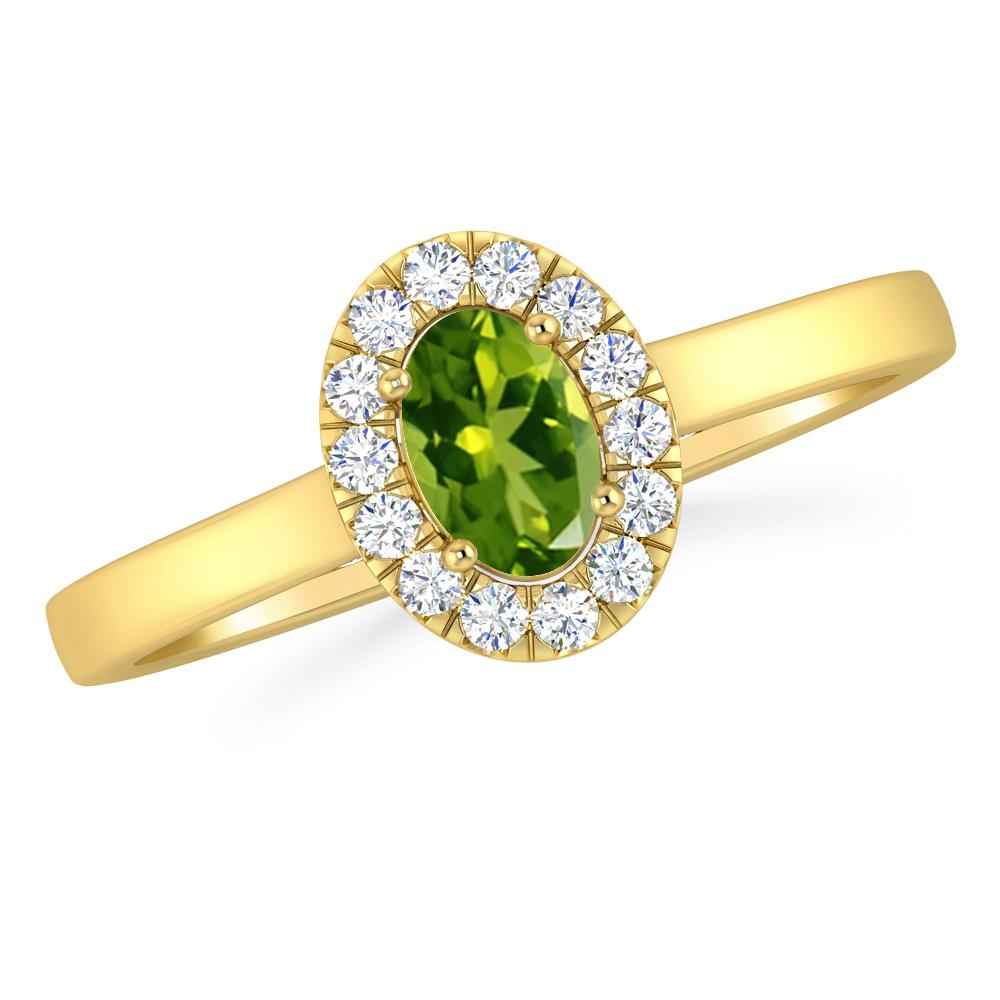 Yellow Gold - Peridot